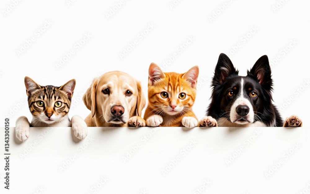 Fluffy and Friendly Cats and Dogs Looking Curious – The Ultimate Pet Companions Fluffy and Friendly Cats and Dogs Looking Curious – The Ultimate Pet Companions