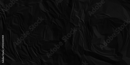 Vector background abstract grunge texture old vintage Black crumpled paper texture. Black crumpled and top view textures can be used for background of text or any contents.	
