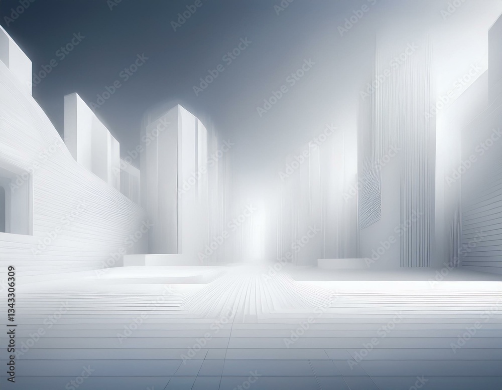 Obraz premium white blur abstract building background
