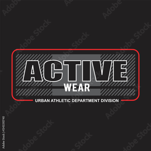 active wear design typography vector illustration