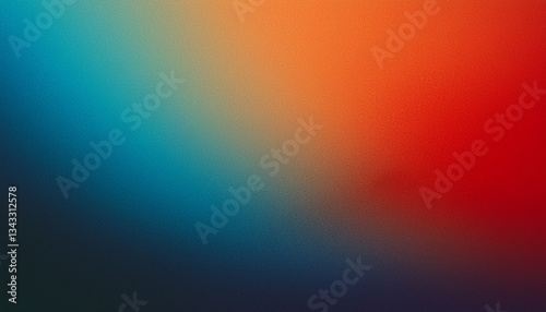 grainy gradient background grain texture retro blue orange red teal dark banner abstract design