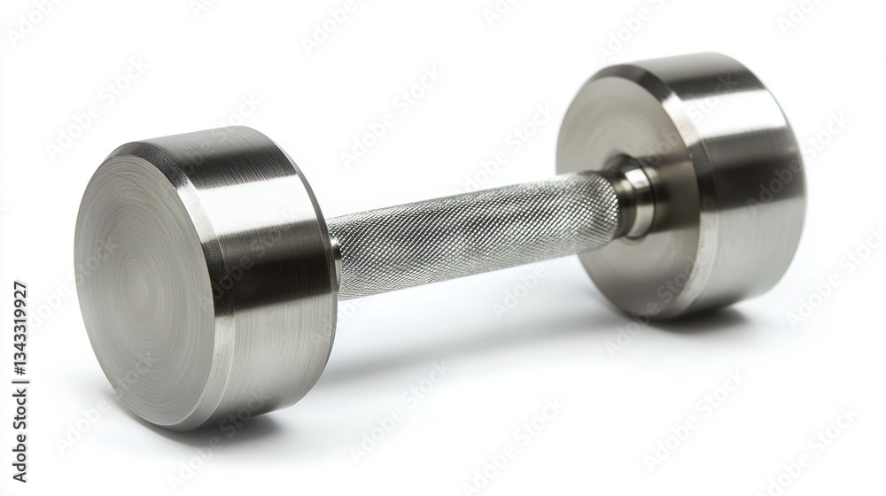 Single Steel Dumbbell with Smooth Metallic Finish Single Steel Dumbbell with Smooth Metallic Finish