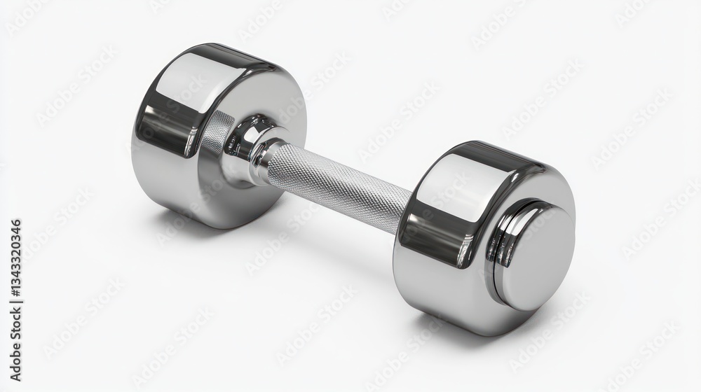 Single Steel Dumbbell with Smooth Metallic Finish Single Steel Dumbbell with Smooth Metallic Finish