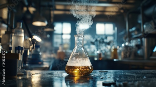 Research And Innovation - Beaker With Formula In Laboratory
