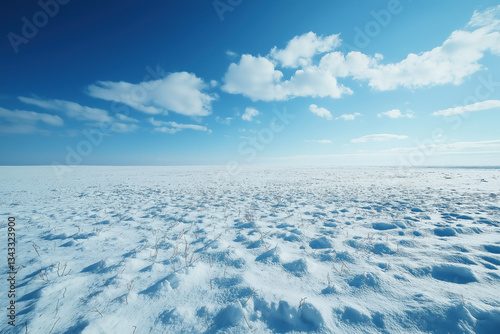 A beautiful winter sky background capturing crispness and clarity.