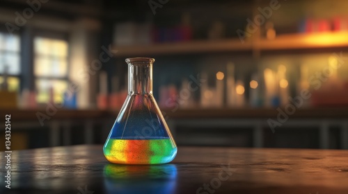Research And Innovation - Beaker With Formula In Laboratory