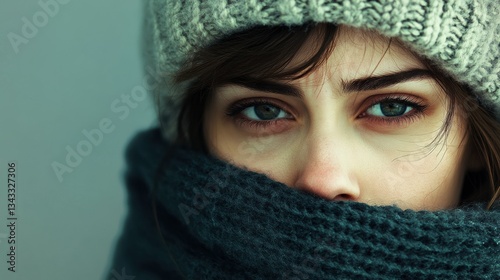 Young woman suffering from cold