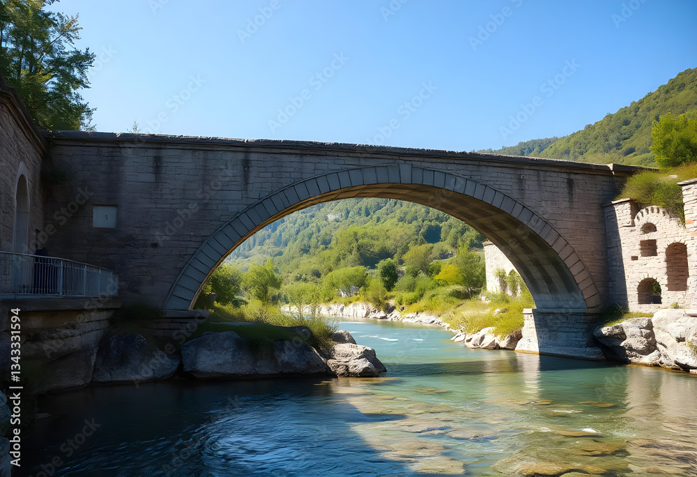 Fototapeta premium bridge over the river
