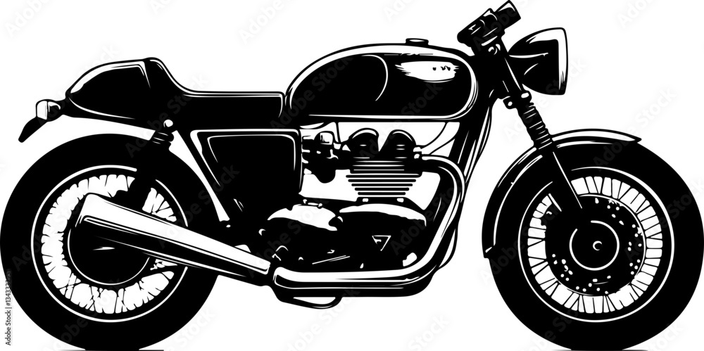 Obraz premium vintag motorcycle illustration