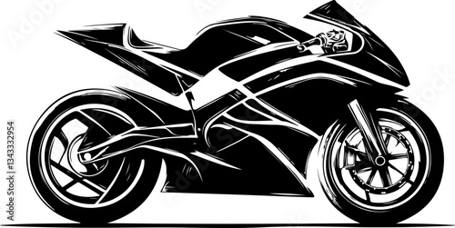 vintag motorcycle illustration