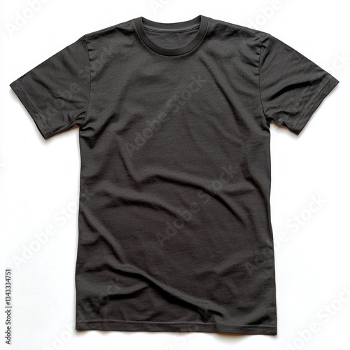 black t-shirt isolated