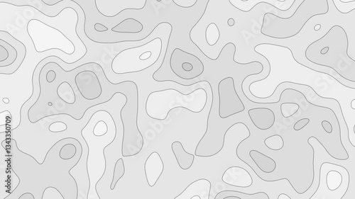 Gray outline topographic contour map abstract tech motion graphic design. Geometric background. Video animation Ultra HD 4K 3840x2160.Abstract animated outline topographic contour map. TECHNOLOGY
