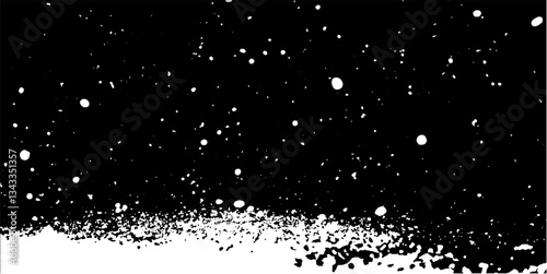 Winter wonderland emerges as snowflakes gracefully dance through the air at dusk in a serene, tranquil landscape