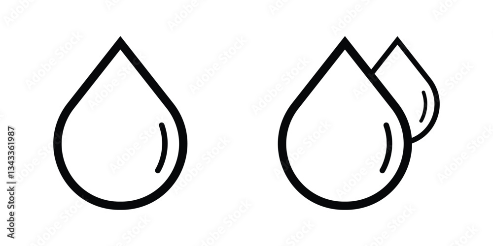 Water droplet. Water drop icon set. Raindrops icon. bubble water icon illustration. Water droplet. Water drop icon set. Raindrops icon. bubble water icon illustration.