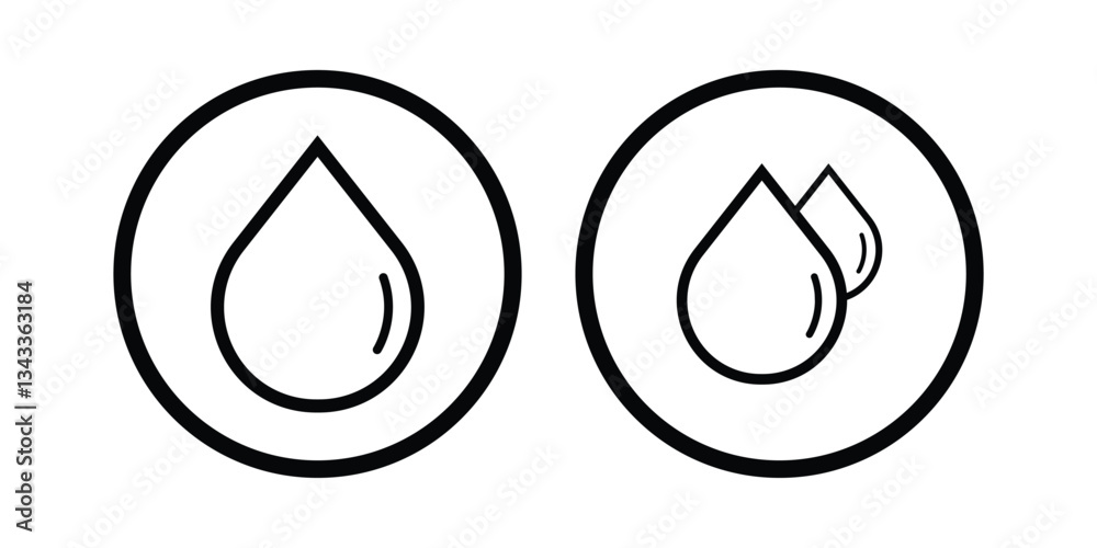 Hydration water icon. Raindrops icons vector. simple water droplet symbol vector illustration. Hydration water icon. Raindrops icons vector. simple water droplet symbol vector illustration.