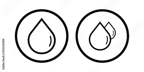 Hydration water icon. Raindrops icons vector. simple water droplet symbol vector illustration.