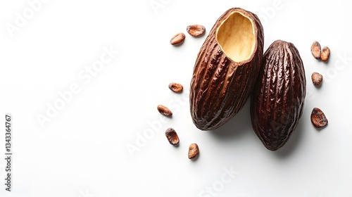 Close-up of a nutty nutty showcasing its unique shape and texture against a natural background evoking wholesomeness
