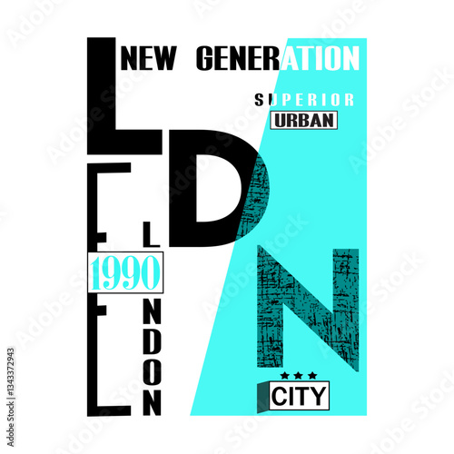 london city new generation urban design, illustration vector style