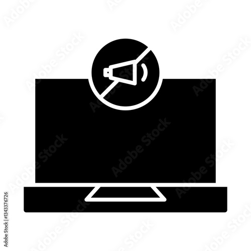 laptop glyph icon