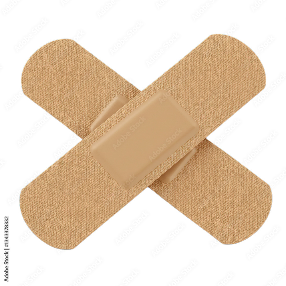 adhesive bandage on white background adhesive bandage on white background
