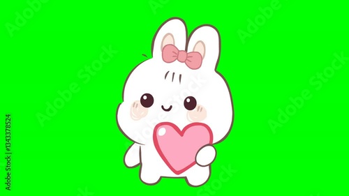 A cute and adorable cartoon Rabbit