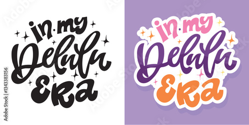 Cute hand drawn doodle lettering quote. Lettering for t-shirt design, mug print, bag print, clothes fashion. 100% hand drawn vector image.