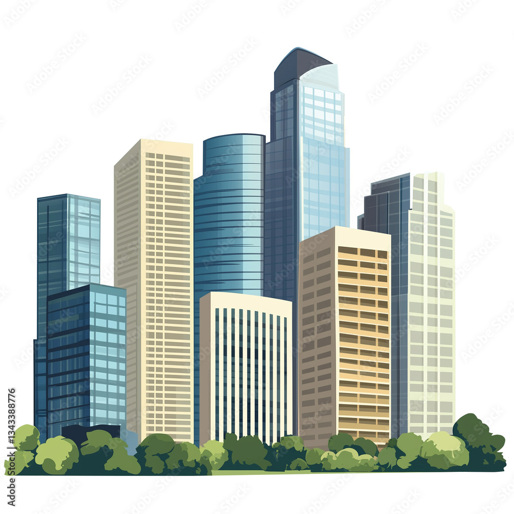 City, Transparent background City, Transparent background