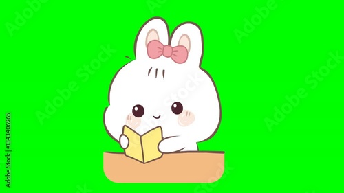 A cute and adorable cartoon Rabbit