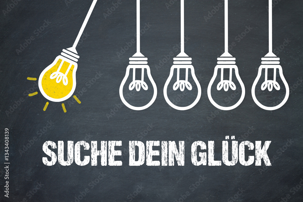 Fototapeta premium Suche dein Glück 