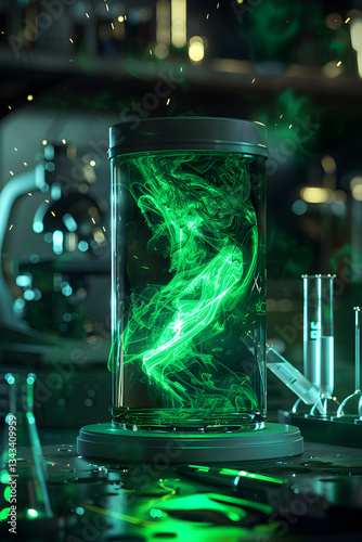 A Dark Ominous Display of VX, The World's Most Dangerous Gas in a Laboratory Setting