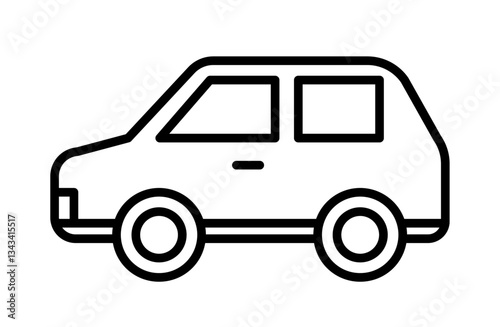 車のアイコンベクターイラスト