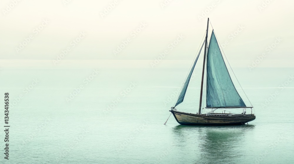 Fototapeta premium Space Brown Wooden View Vibe Calm Sea Nautical Text