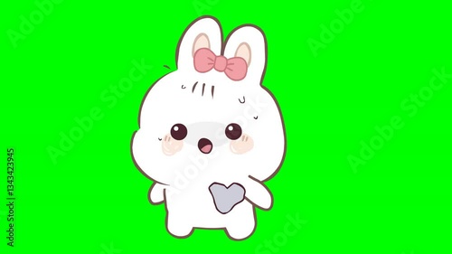 A cute and adorable cartoon Rabbit