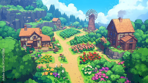 village in the mountains