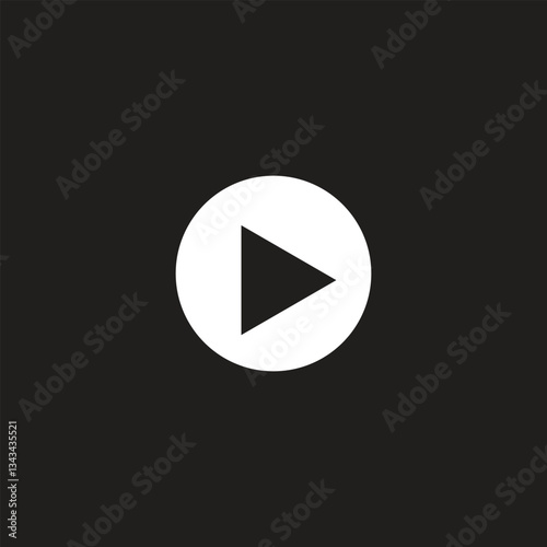 Free Download play icon vector art on white - GFXLoad