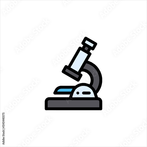 microscope isolated on white background