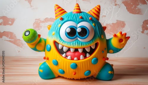 The squeaky toy turns into a giant friendly monster