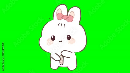 A cute and adorable cartoon Rabbit
