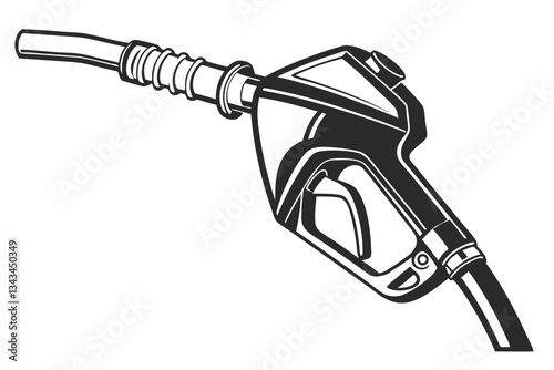 fuel dispenser line art silhouette vector illustration