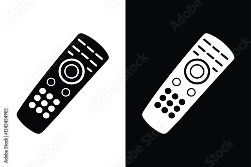 Download Remote Control Vector Icon High-Quality Silhouette.