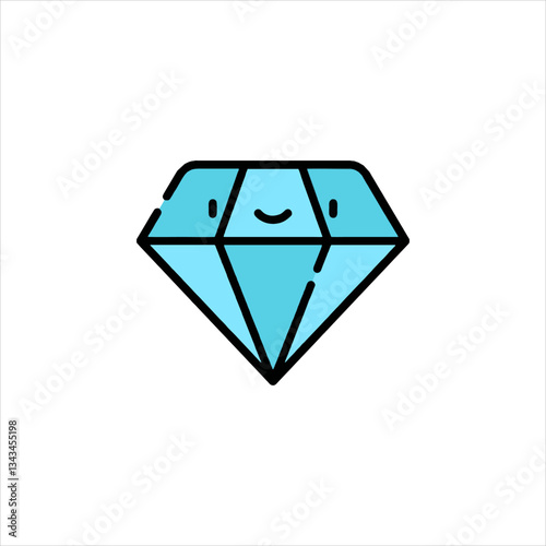 diamond on white background