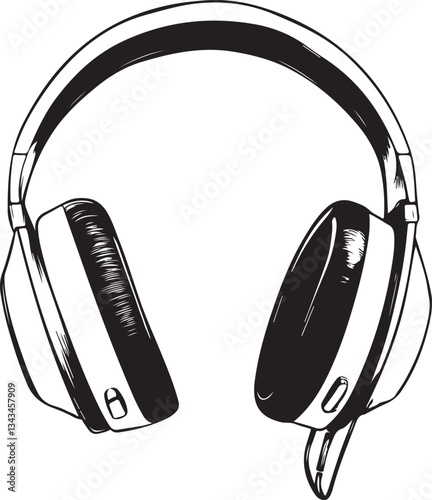 headphones isolated on white