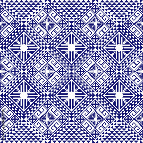 Geometric ethnic  Navajo Native American pattern. Abstract ethnic geometric pattern design for fabric, clothing, embroidery and background. Vector seamless ethnic Zuni Navajo Native American design 