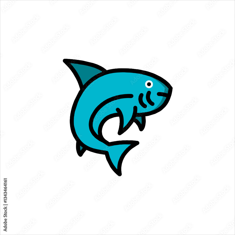 Fototapeta premium dolphin isolated on white