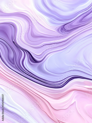 Wallpaper Mural Abstract swirling pastel purple, pink, and white marble texture Torontodigital.ca