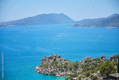 Fototapeta Naklejka Na Ścianę i Meble -  Kekova Island and other islands. Türkiye
