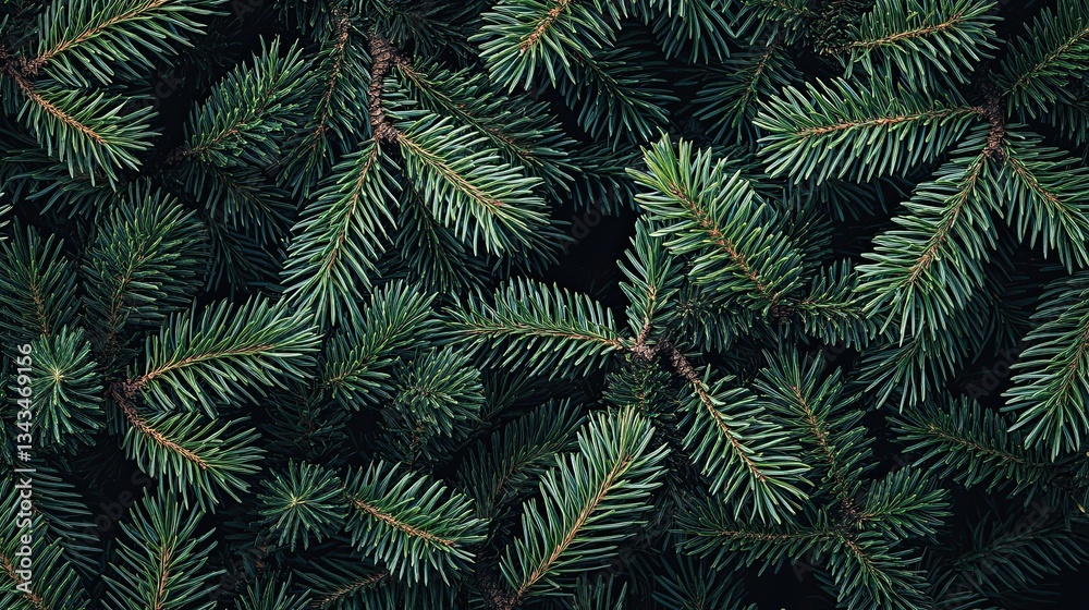 A seamless pattern of green pine branches and needles,Generate AI A seamless pattern of green pine branches and needles,Generate AI