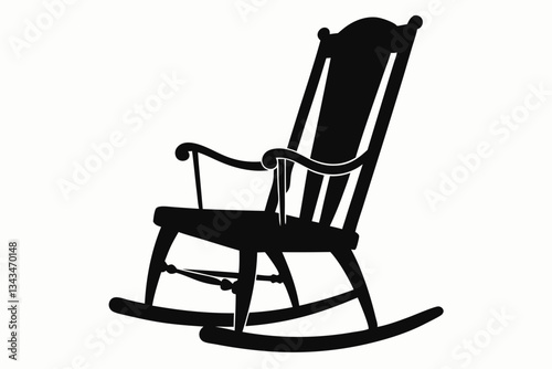 wooden rocking chair
