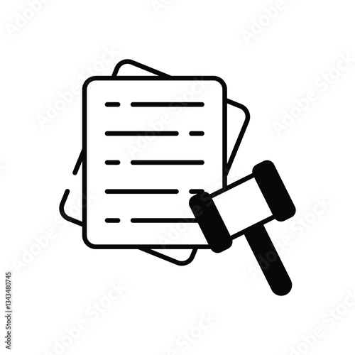 Legal vector icon stock illustration 