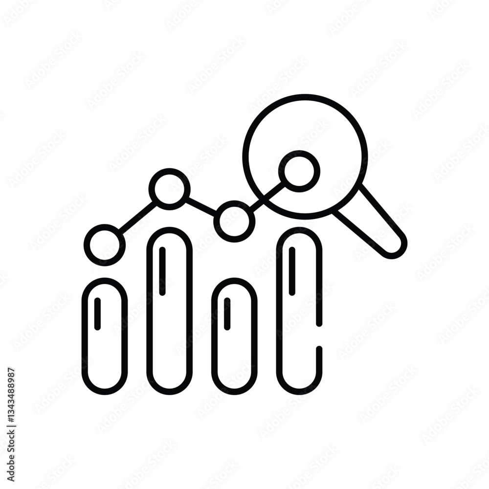 Analytics vector icon stock illustration Analytics vector icon stock illustration
